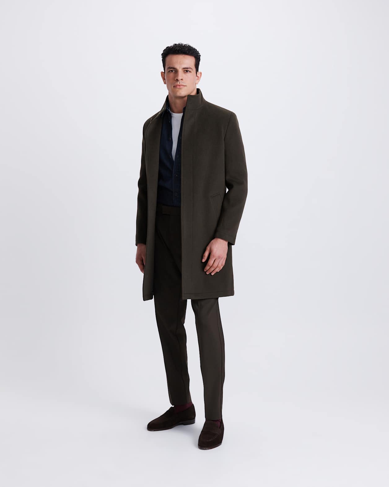 Hofmann Wool Overcoat in KHAKI