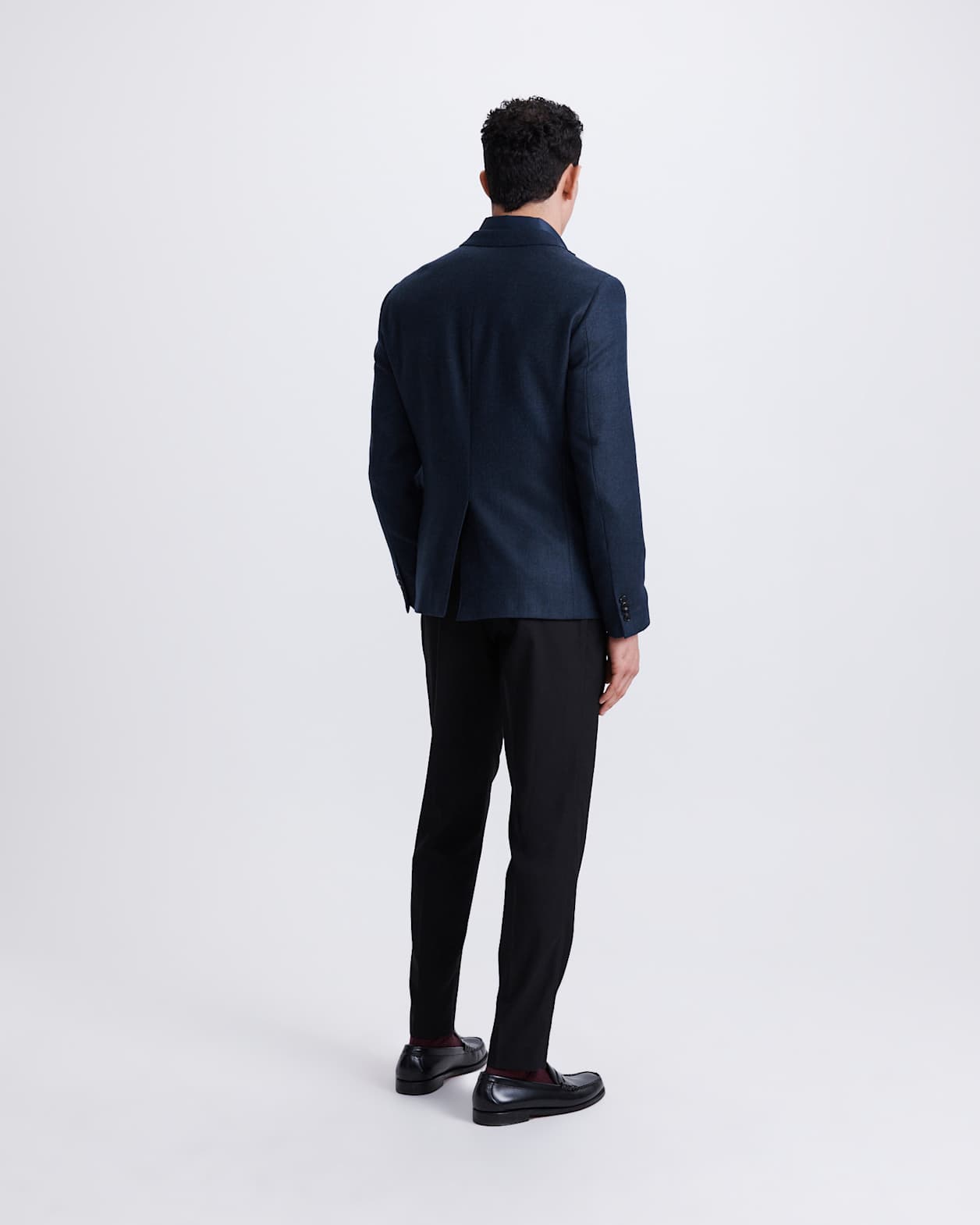 George Item Wool Jacket in DARK NAVY