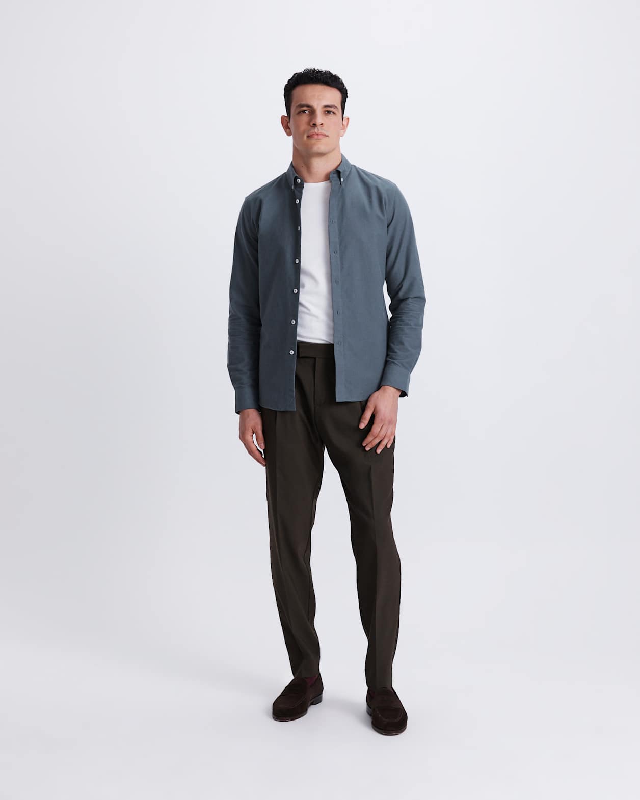 Sam Oxford Shirt in PETROL