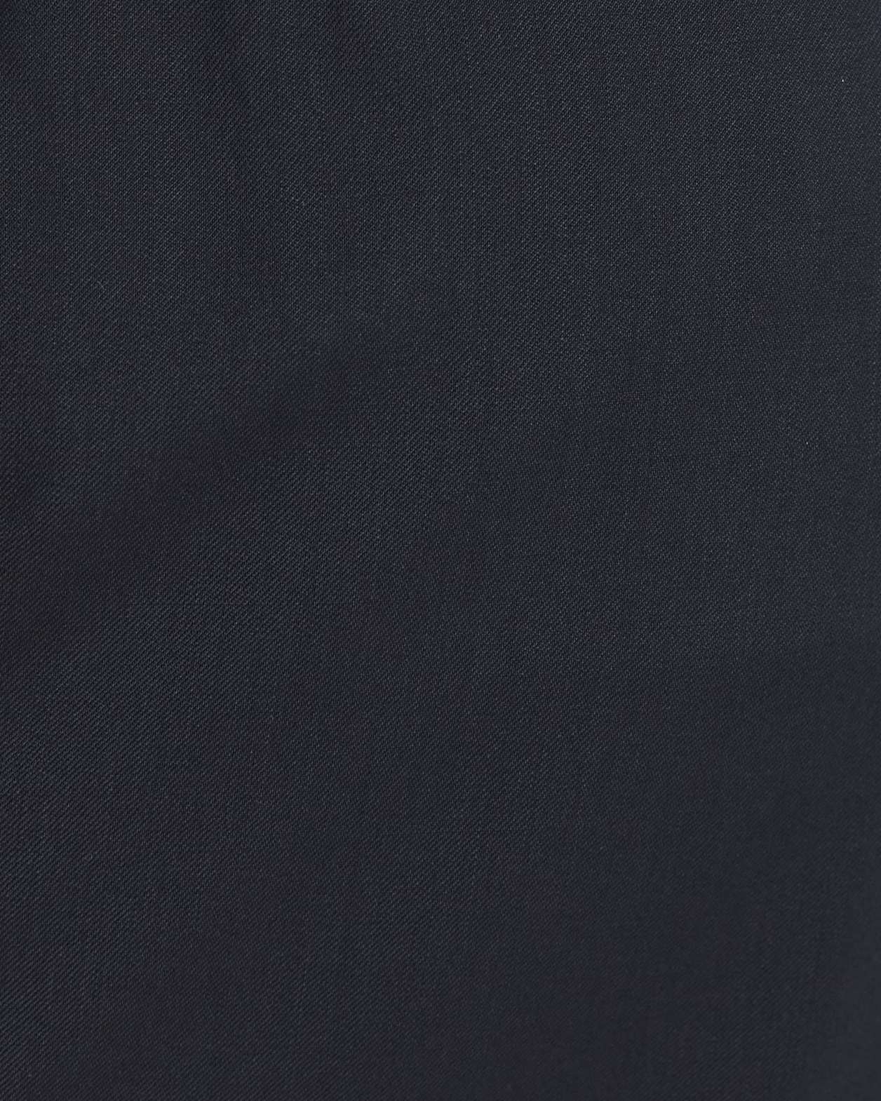 Suki Wide Leg Wool Pant in BLACK
