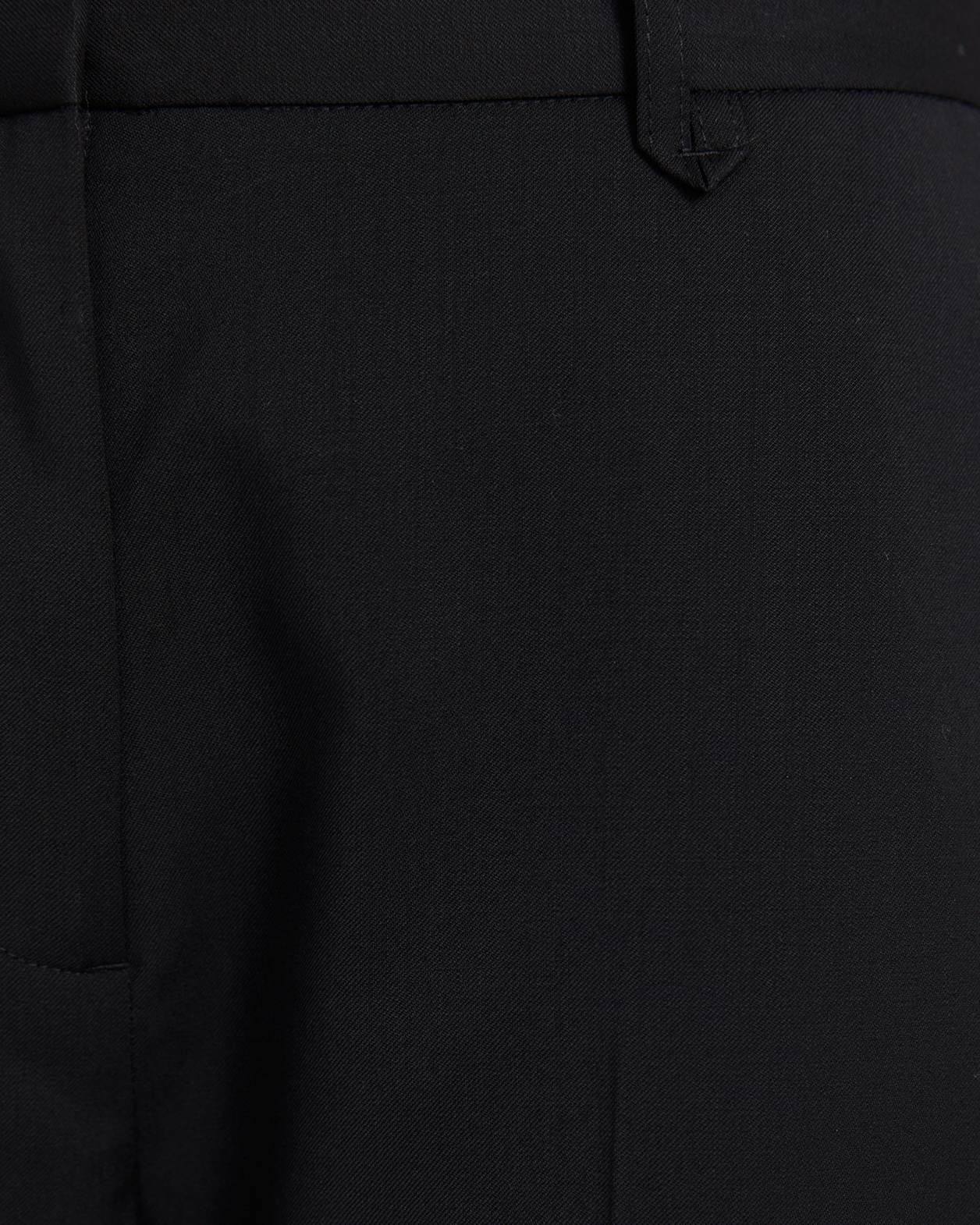 Suki Slim Leg Wool Pant in BLACK