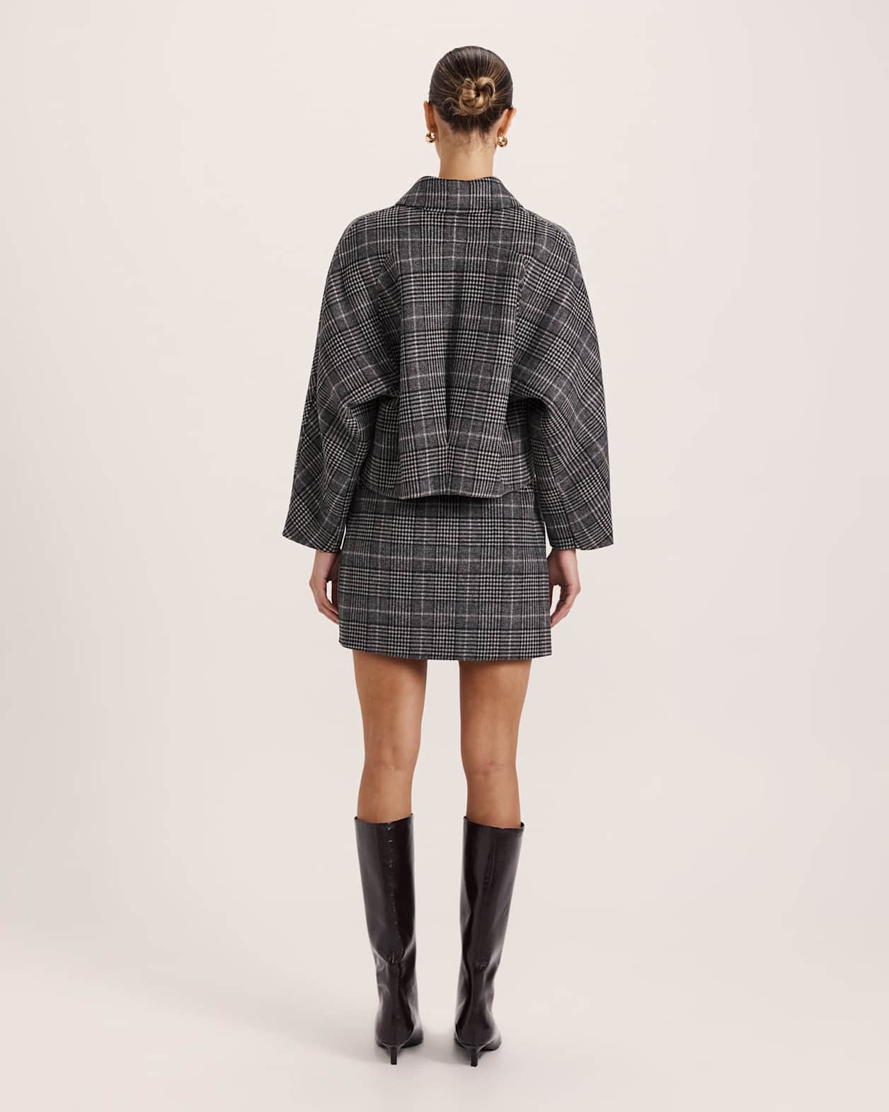Perri Bomber Jacket in CHECK