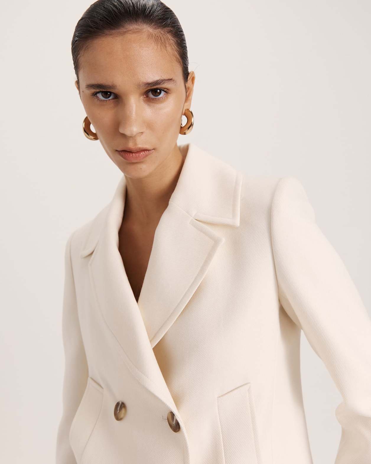 Prudence Short Coat in MILK