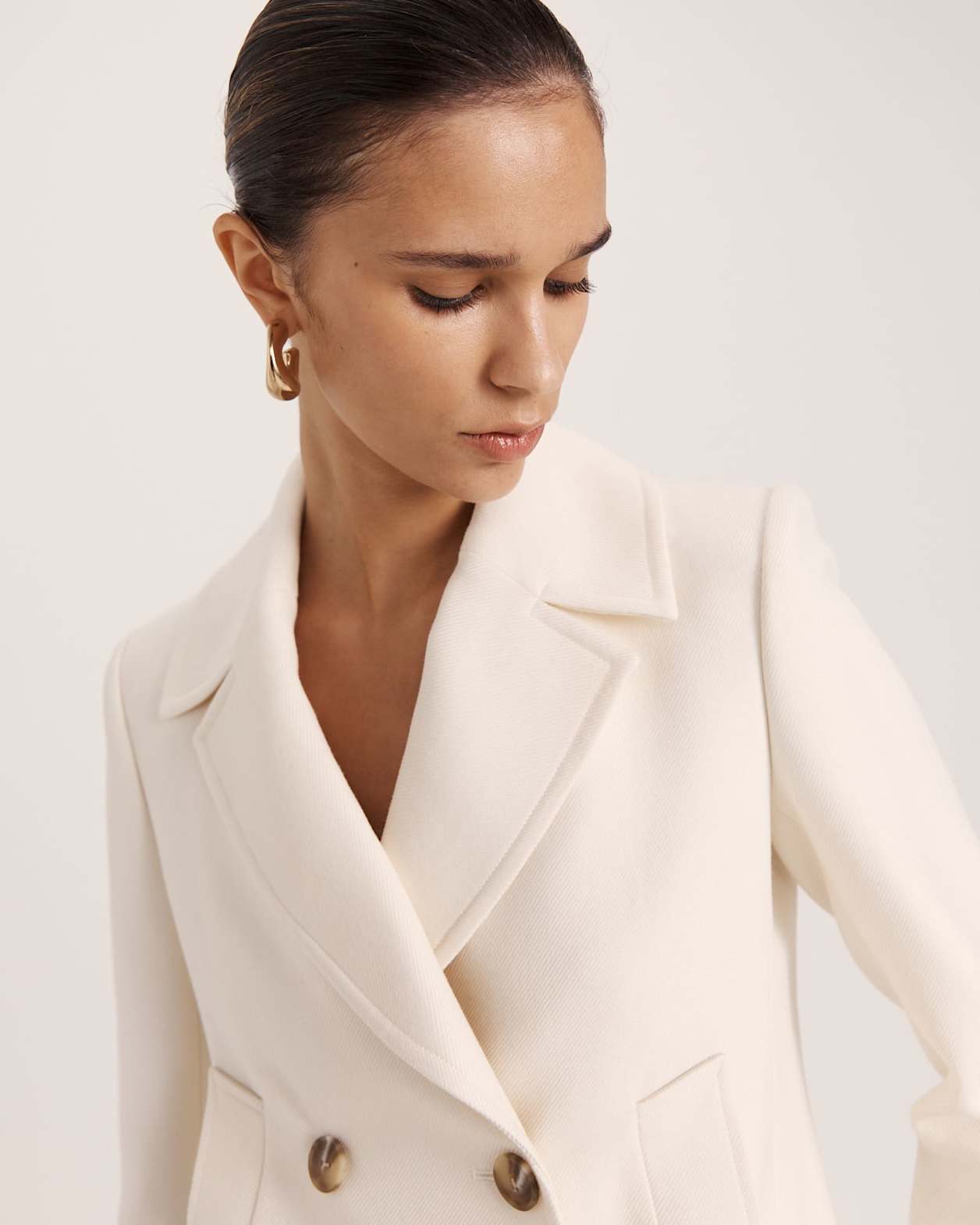 Prudence Short Coat in MILK