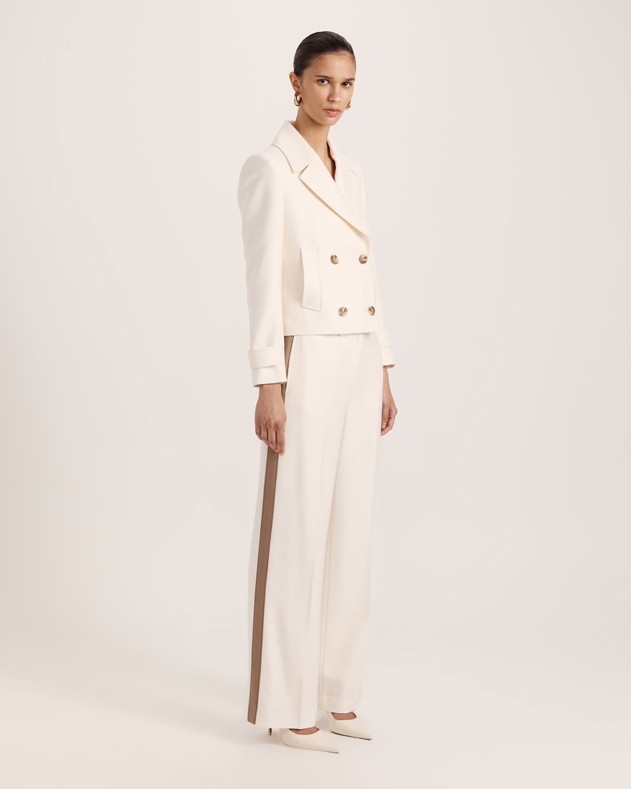 Prudence Short Coat in MILK