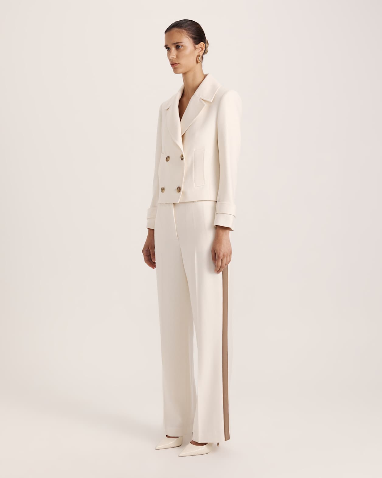 Prudence Short Coat in MILK