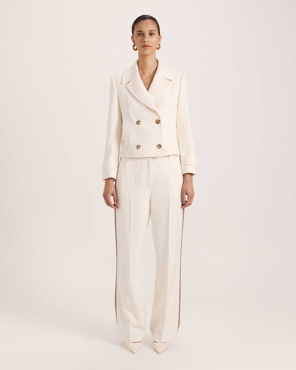 Prudence Short Coat in MILK