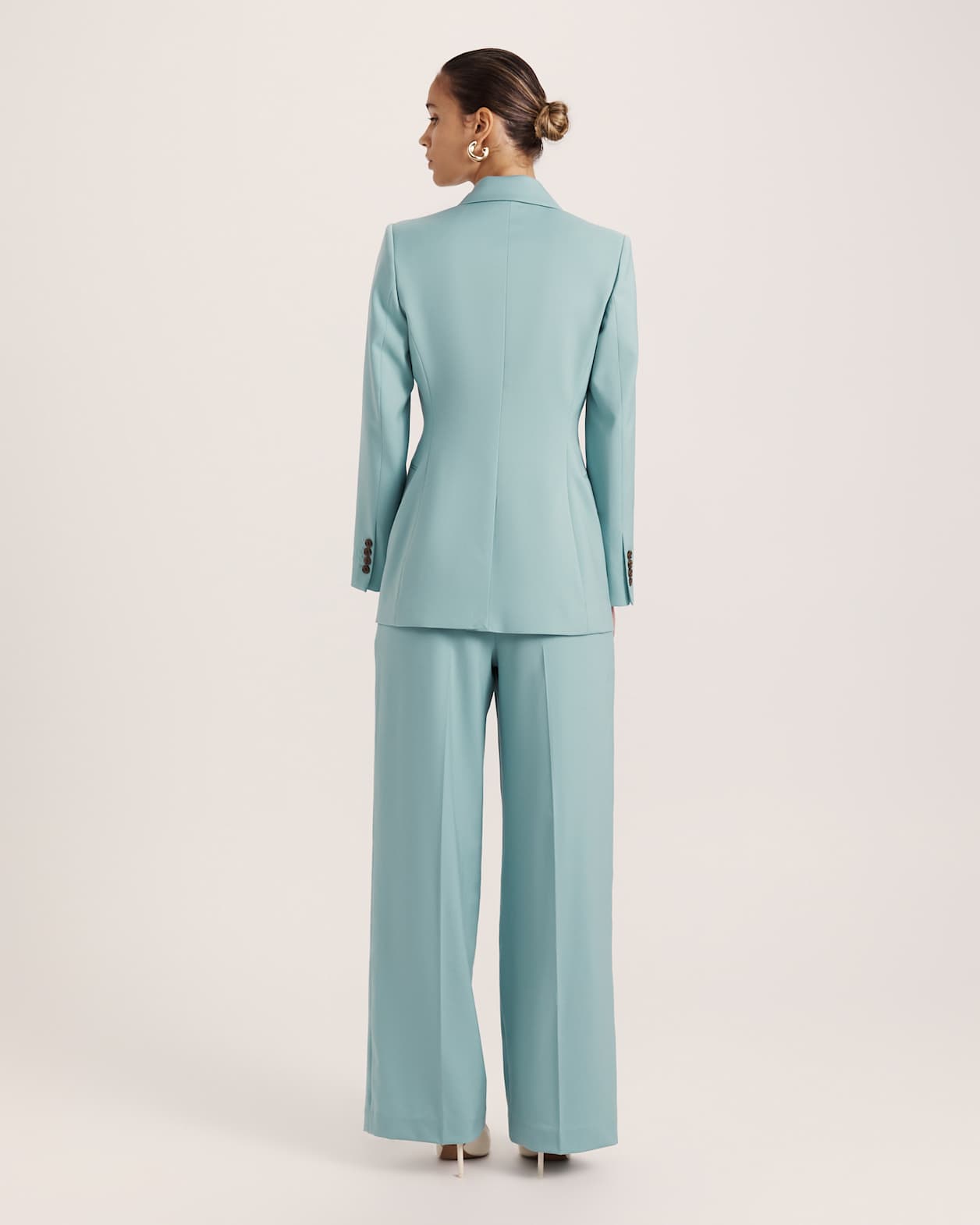 Suki Classic Wool Blazer in SEAFOAM