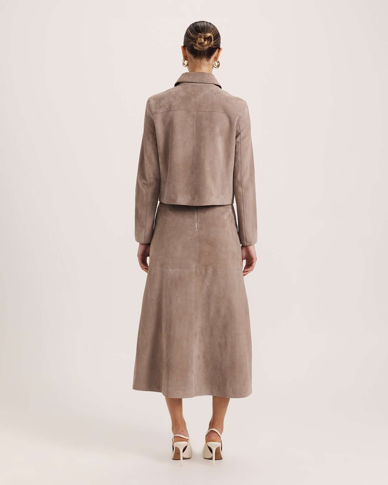 Nadia Suede Jacket in MINK