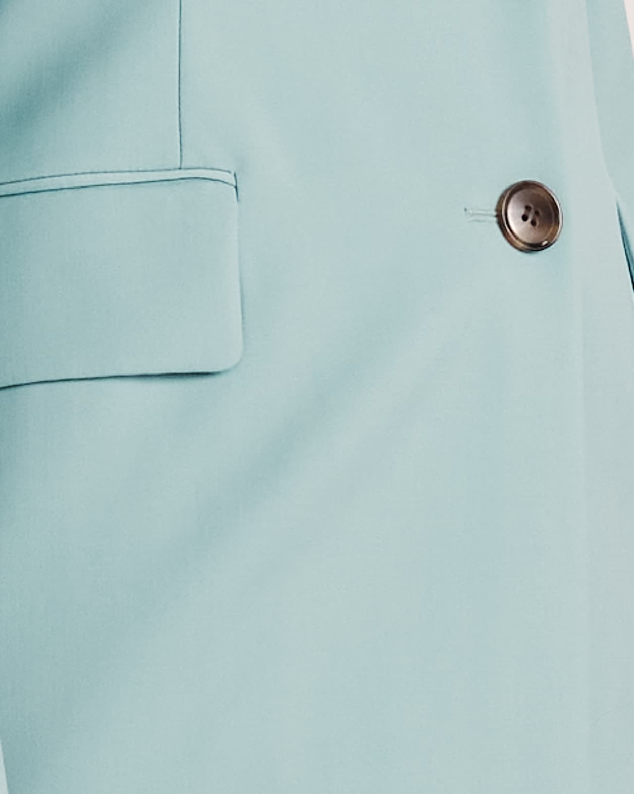 Suki Classic Wool Blazer in SEAFOAM