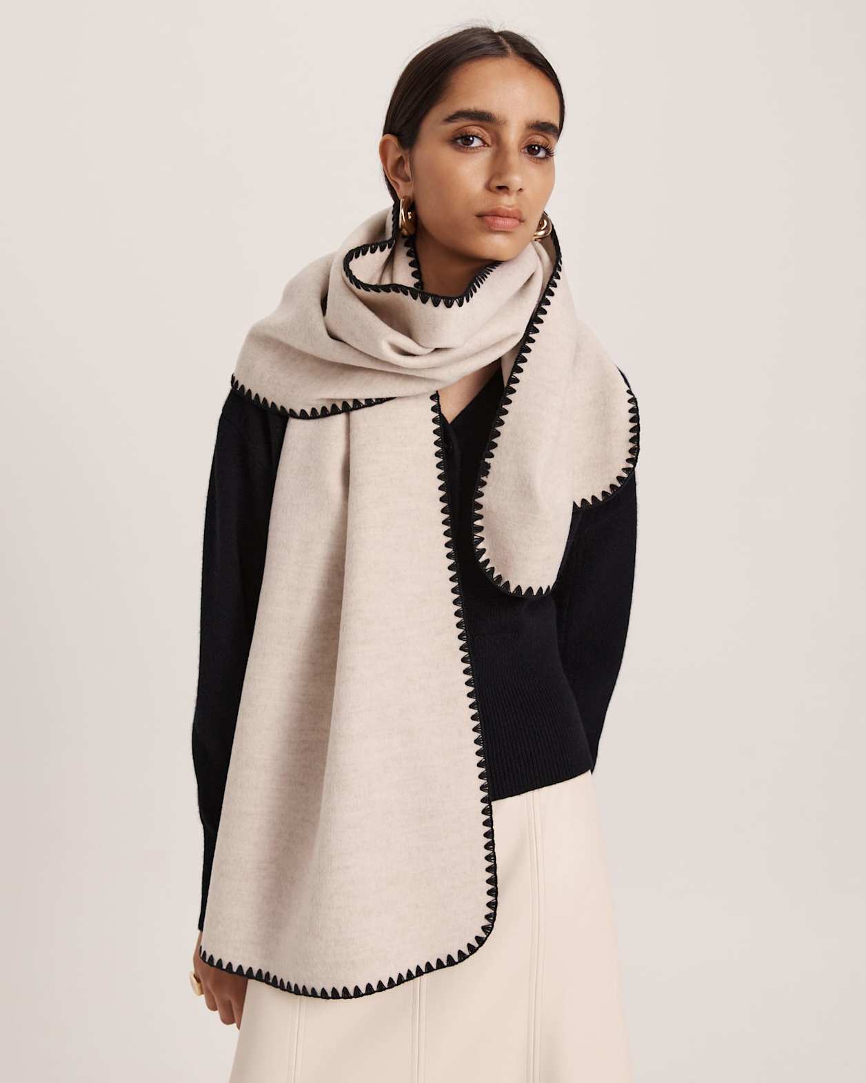 Cashmere Batwing Cardi in BLACK