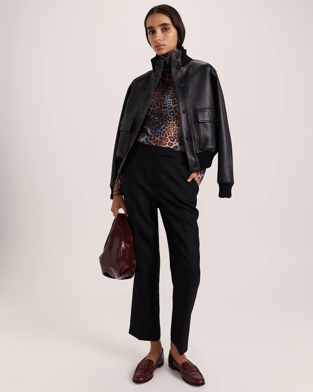 Prudence Slim Leg Pant in BLACK