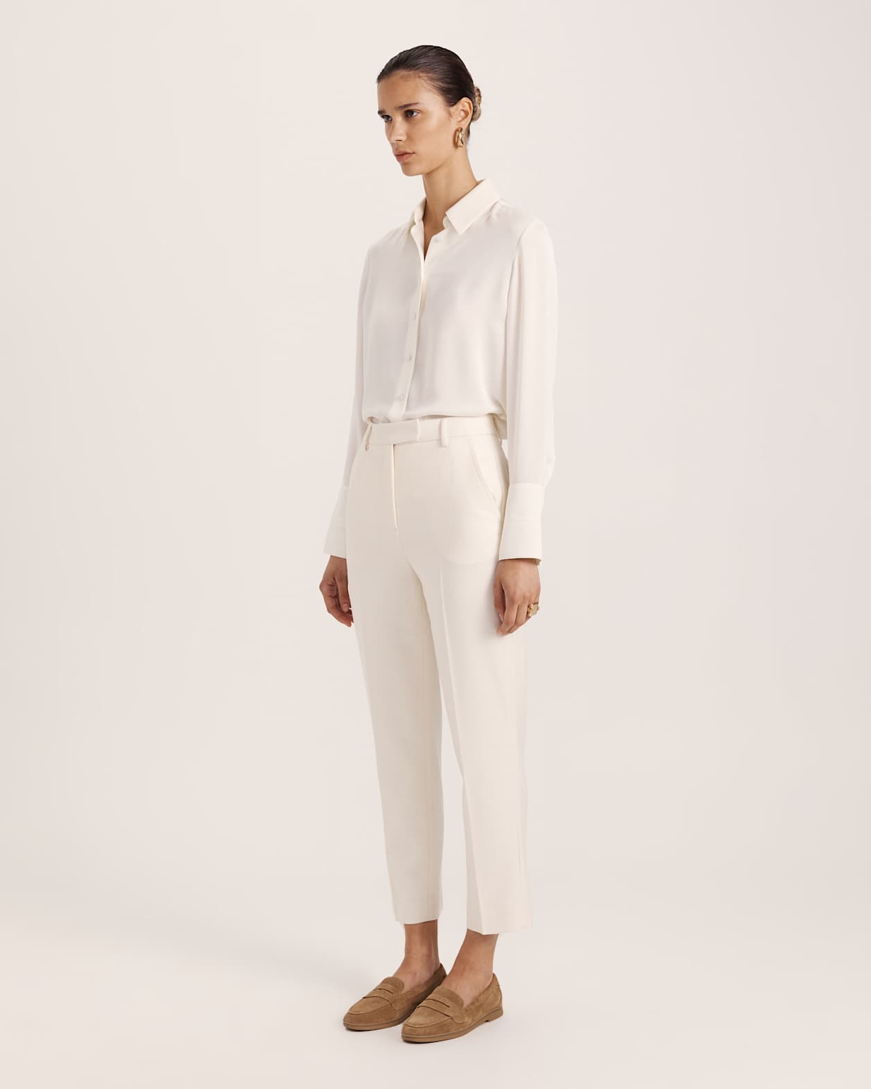 Prudence Slim Leg Pant in MILK