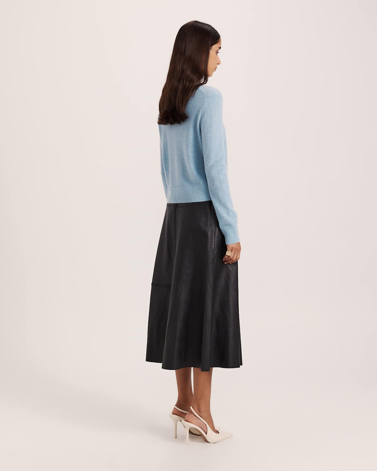 Classic Cashmere Cardi in SEAFOAM