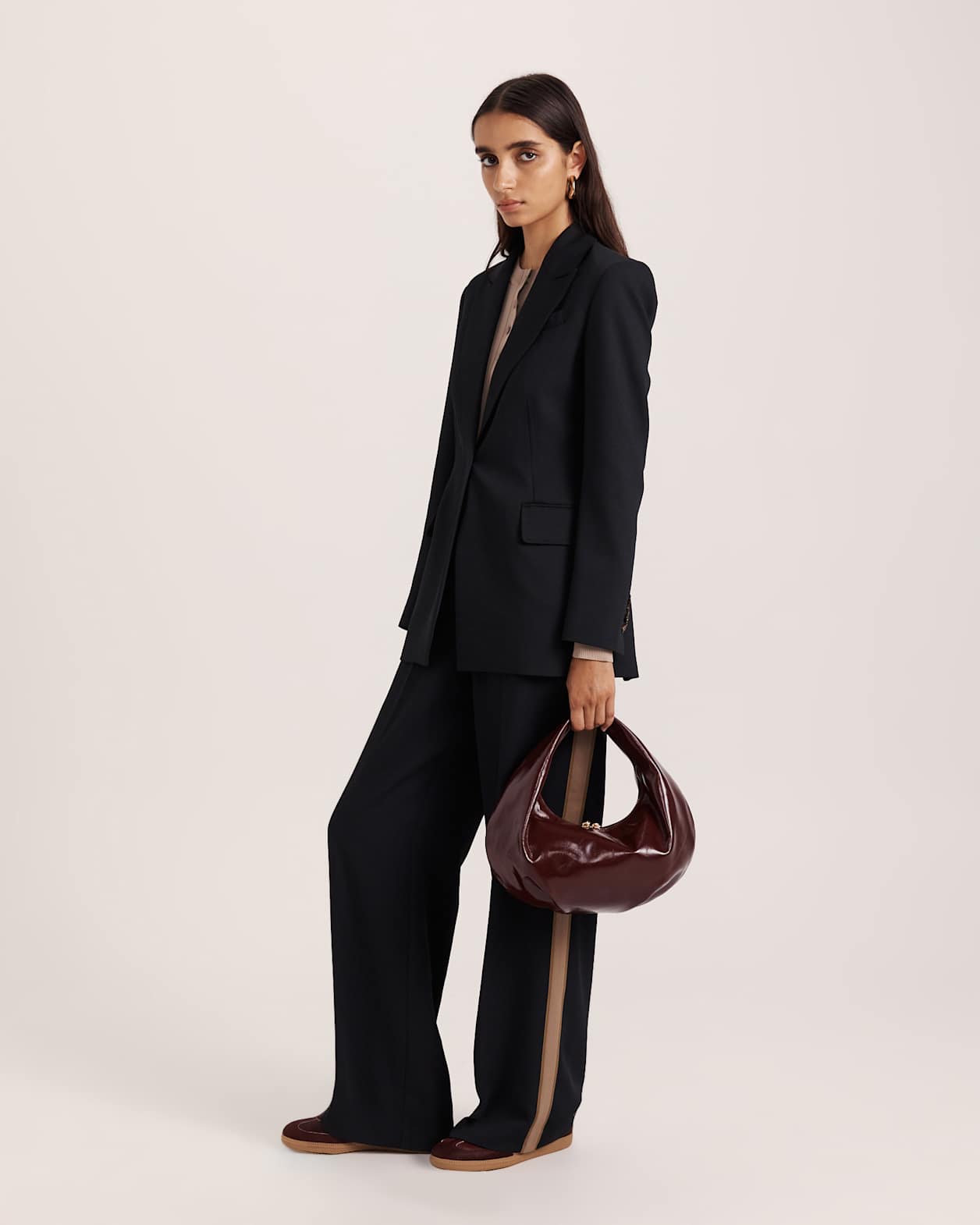 Dharma Side Stripe Pant in BLACK