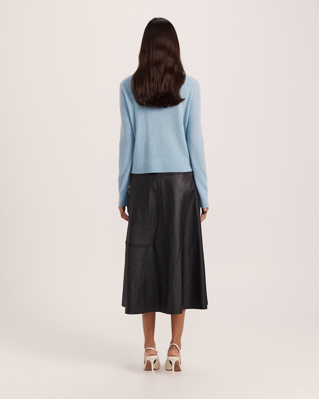 Classic Cashmere Cardi in SEAFOAM
