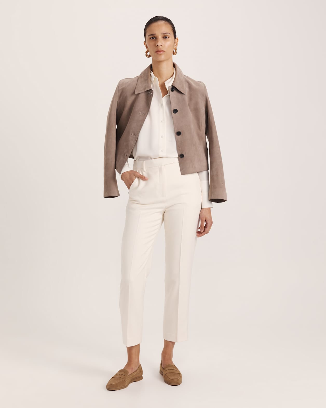 Prudence Slim Leg Pant in MILK