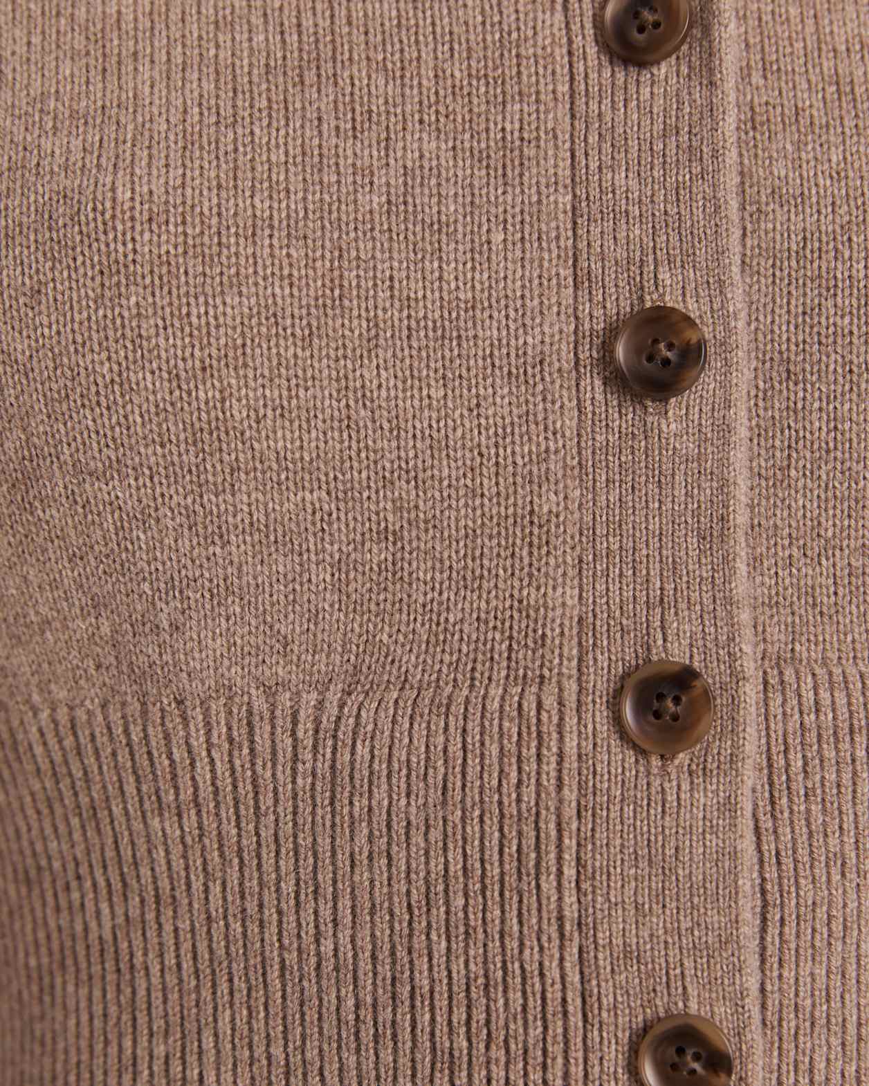 Cashmere Batwing Cardi in MUSHROOM