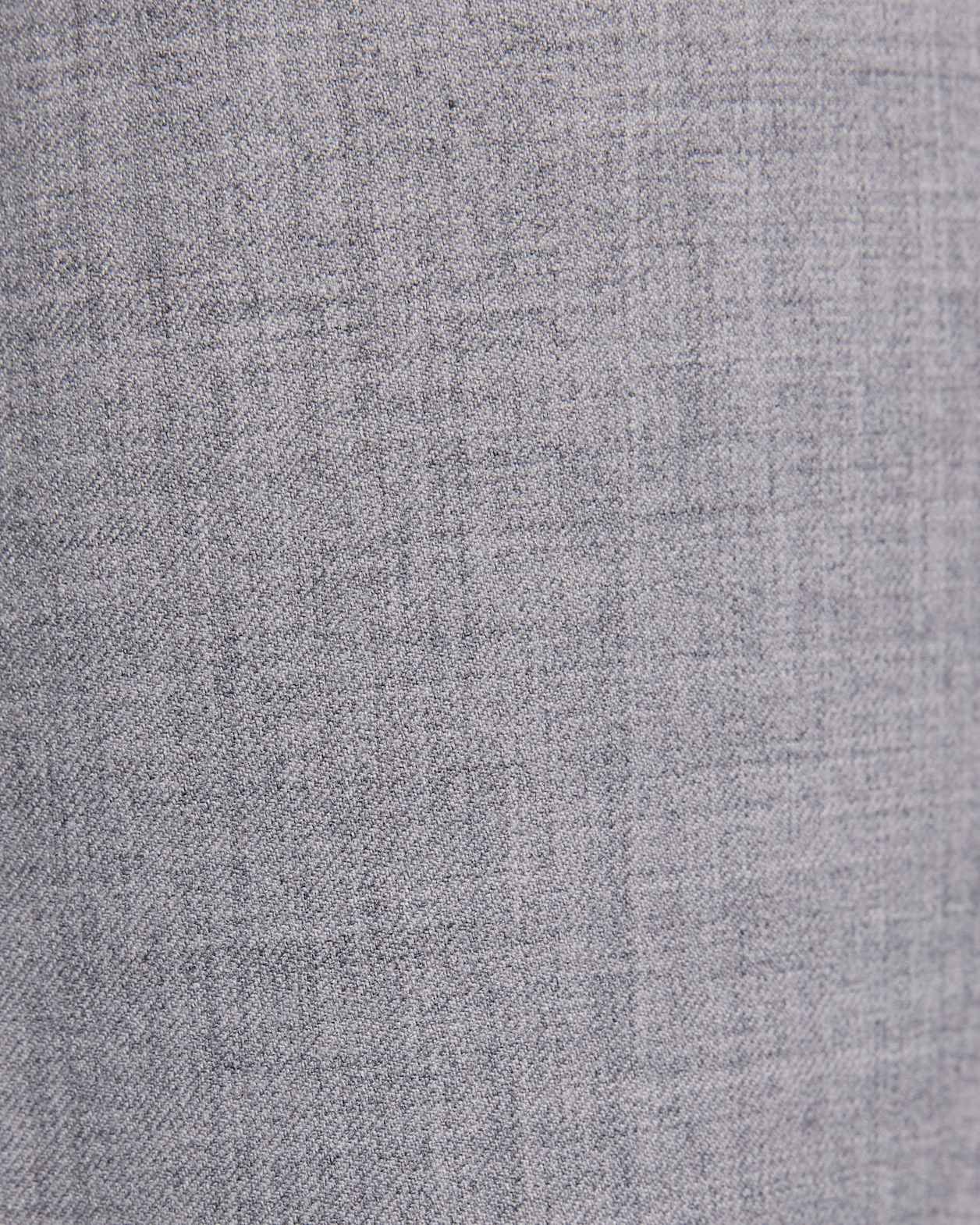 Jaimee Wool Pleat Front Pant in GREY MELANGE