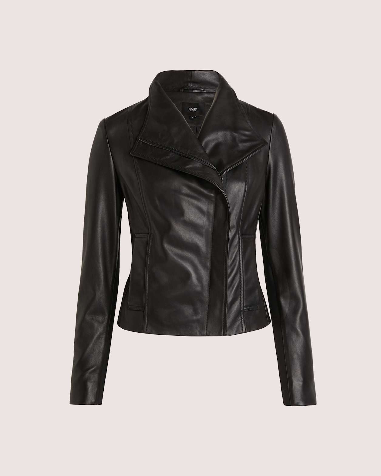 Lola Leather Jacket in BLACK