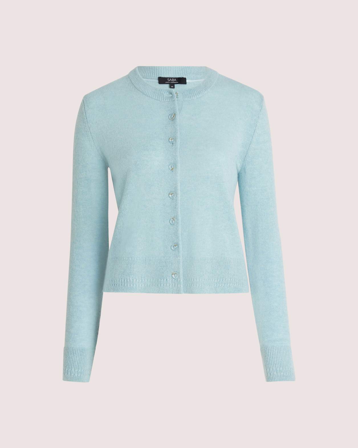 Classic Cashmere Cardi in SEAFOAM