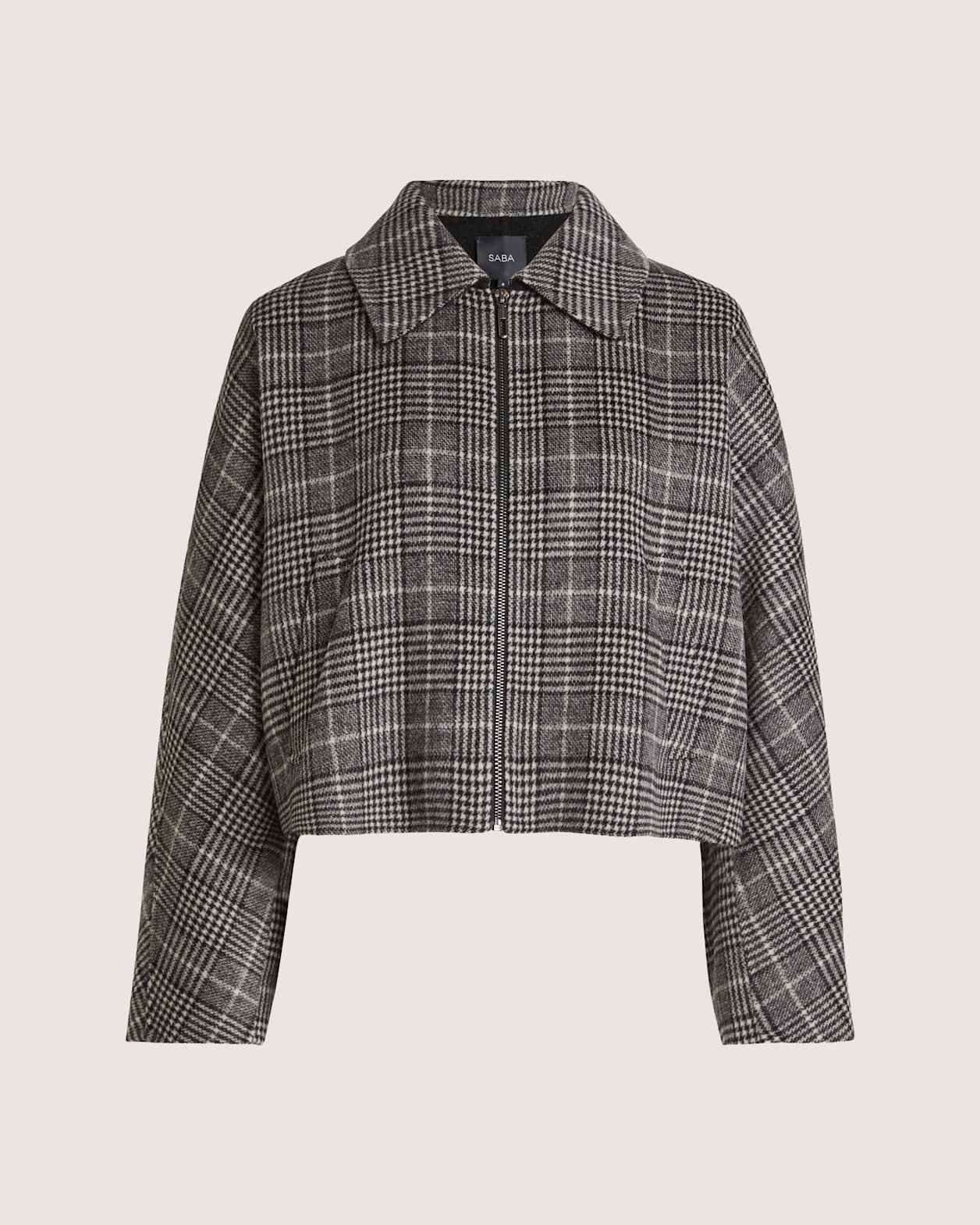 Perri Bomber Jacket in CHECK