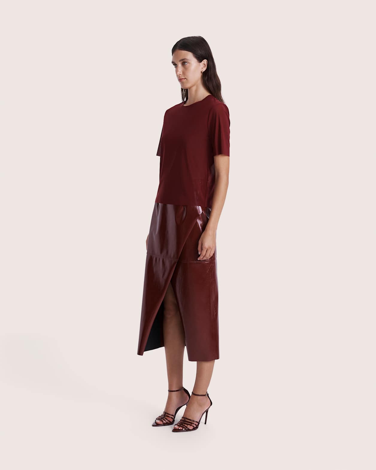 Mackenzie Short Sleeve Tee in BERRY