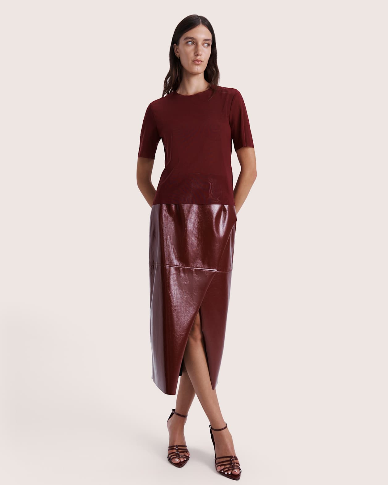 Mackenzie Short Sleeve Tee in BERRY
