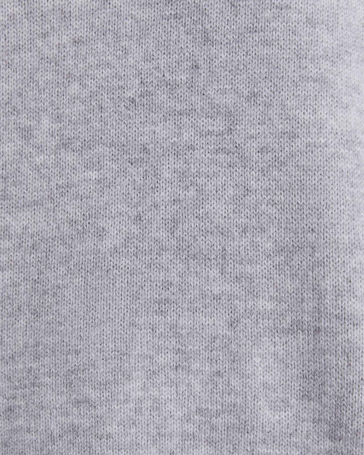 Claudia Chunky Wool Sweater in LIGHT GREY MELANGE