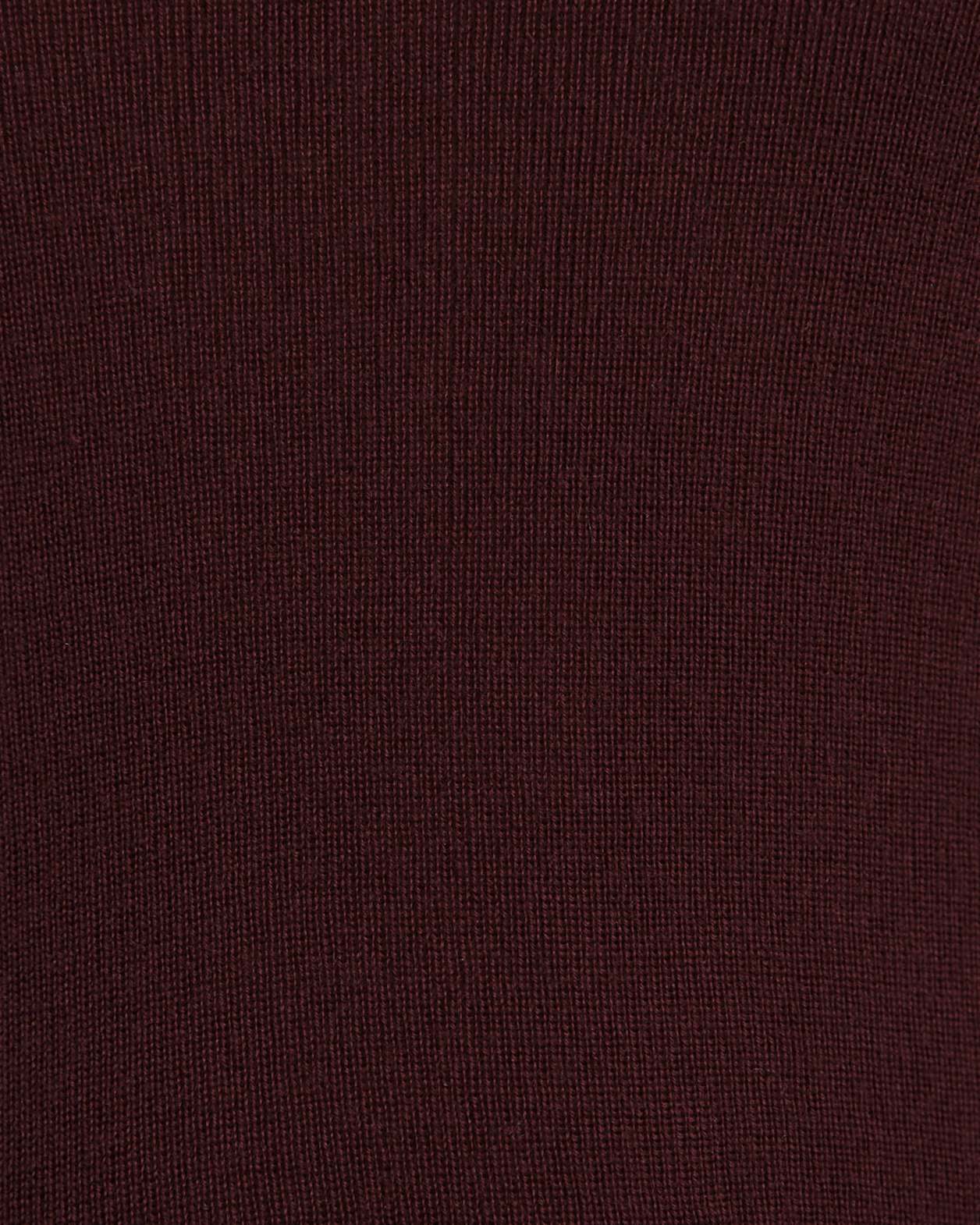 Clare Wool Scoop Neck in BERRY