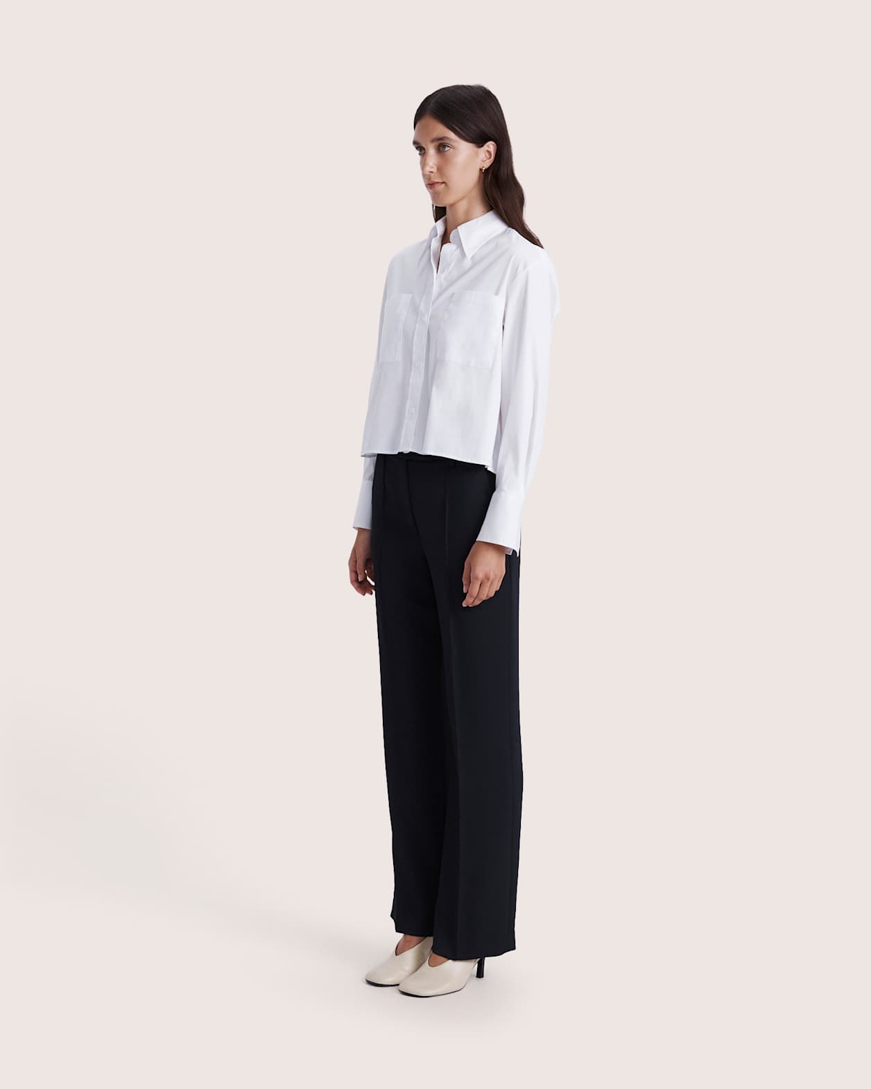 Dawn Cotton Shirt in WHITE