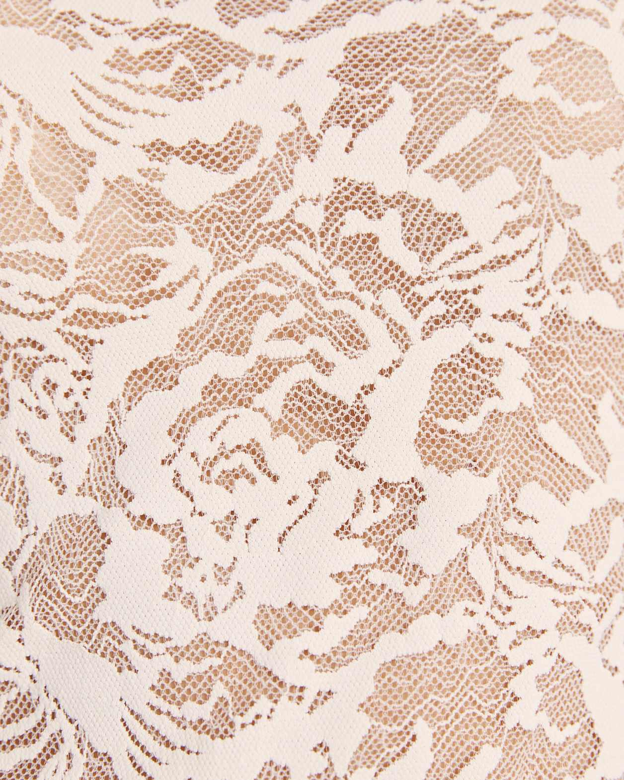 Stella Lace Long Sleeve Top in MILK