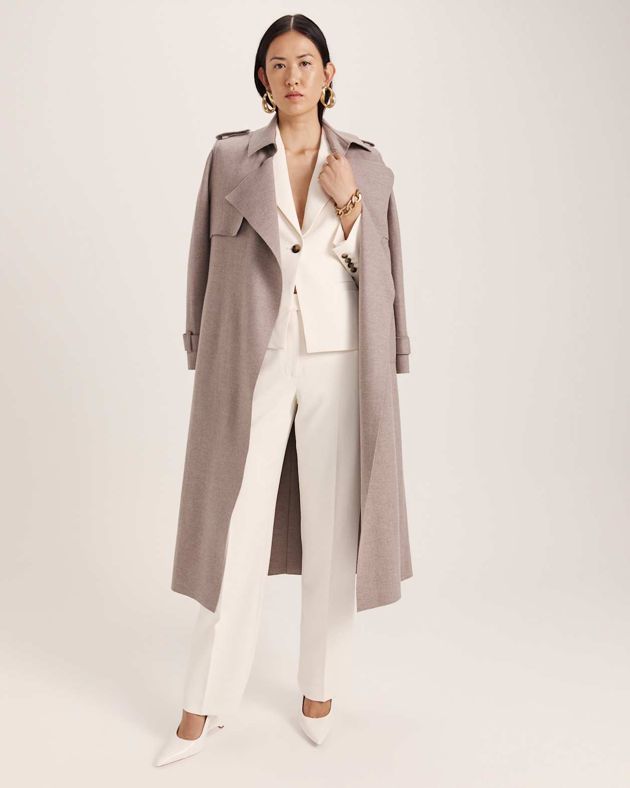 Dharma Fitted Jacket in MILK