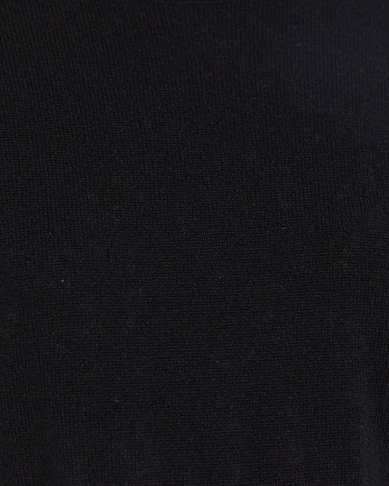 Cashmere Crew Neck Knit in BLACK