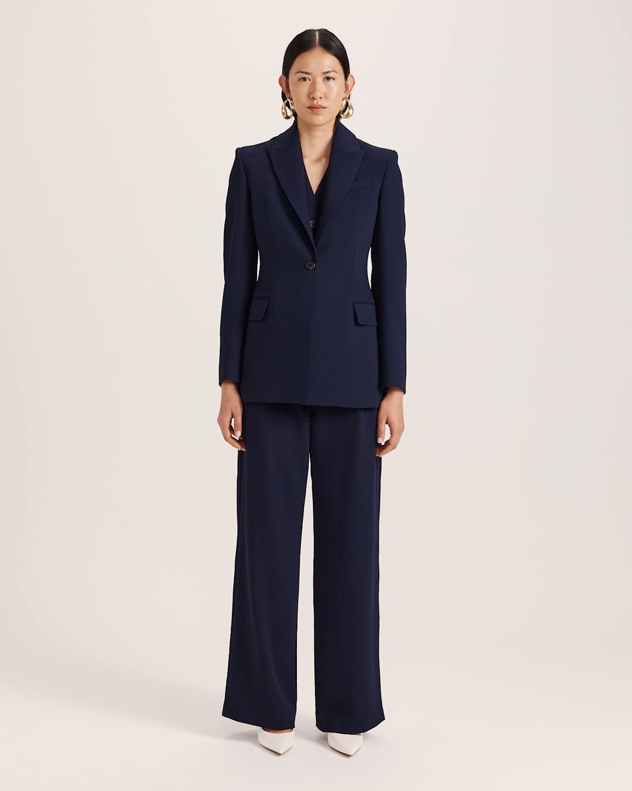 Dharma Stitch Detail Blazer in MIDNIGHT