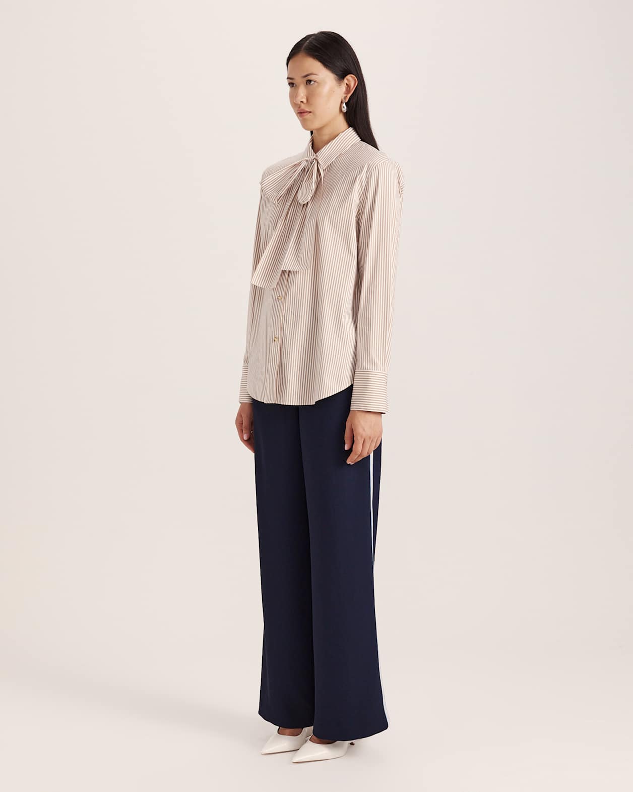 Totti Tie Stripe Shirt in MULTI