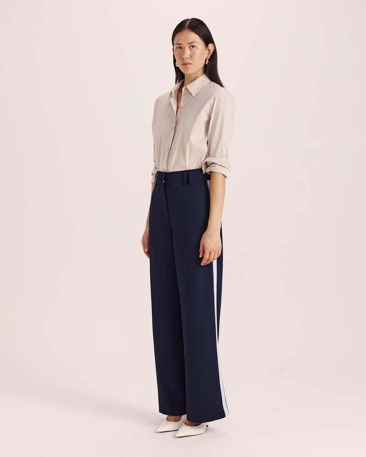 Dharma Stripe Pant in MIDNIGHT