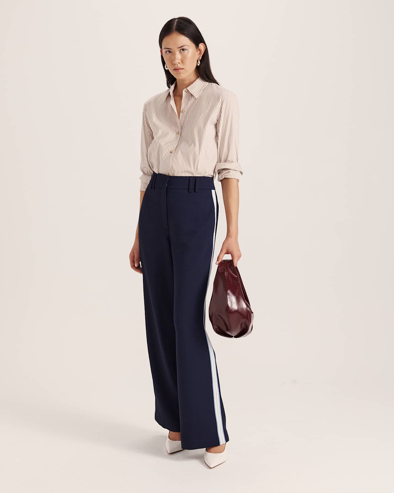 Dharma Stripe Pant in MIDNIGHT