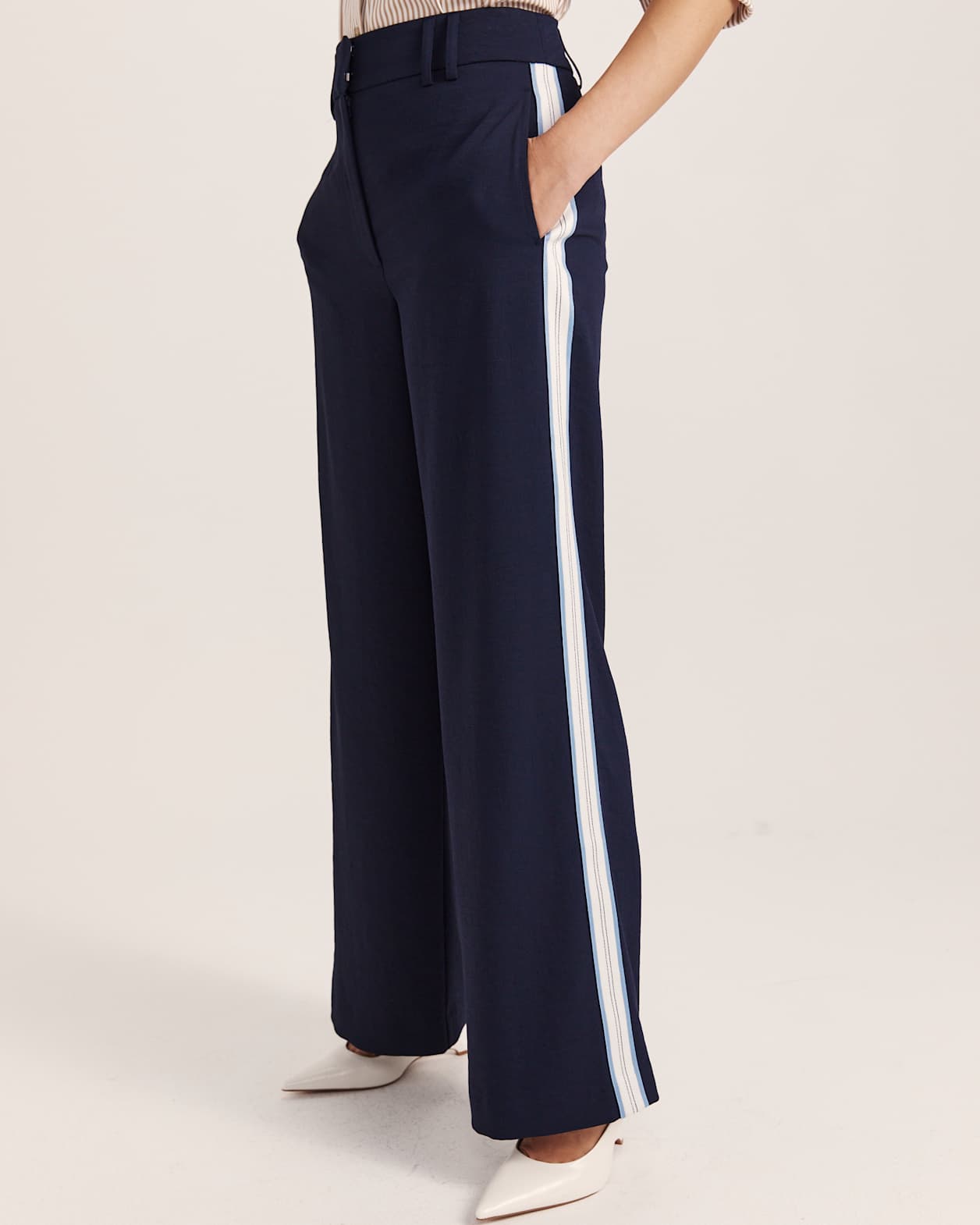 Dharma Stripe Pant in MIDNIGHT
