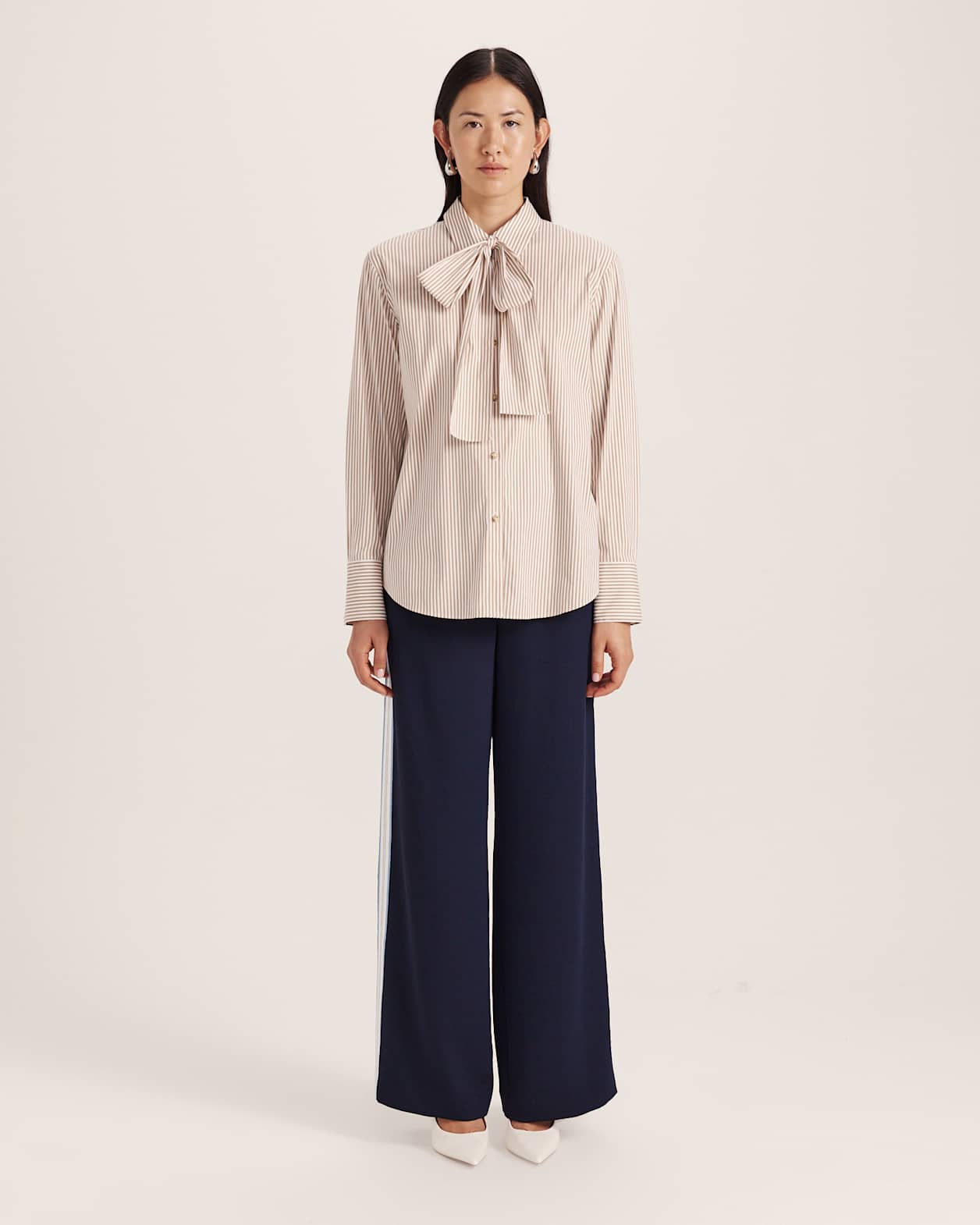Totti Tie Stripe Shirt in MULTI