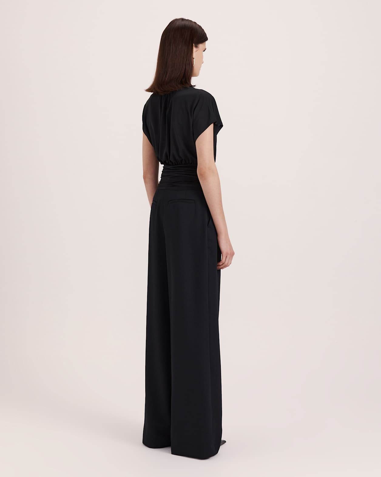 Sophie Wrap Top in BLACK