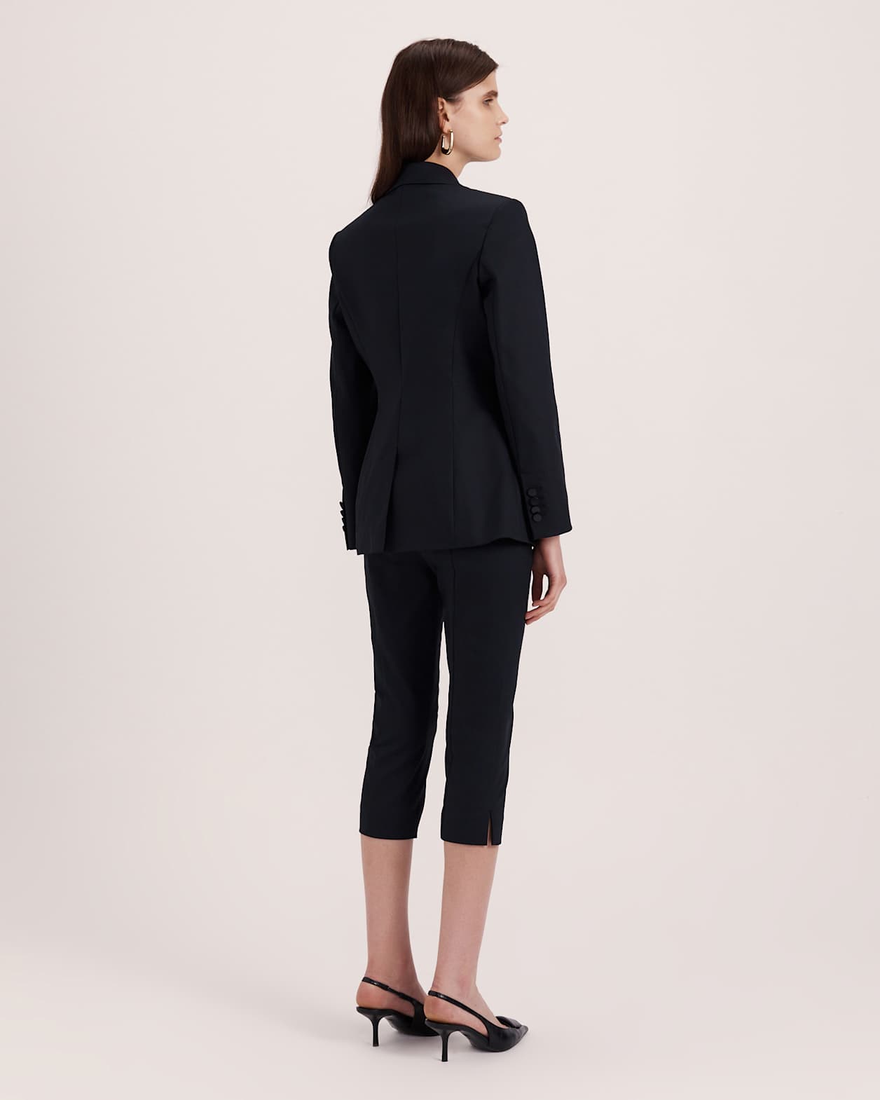 Tia Double Breasted Blazer in BLACK