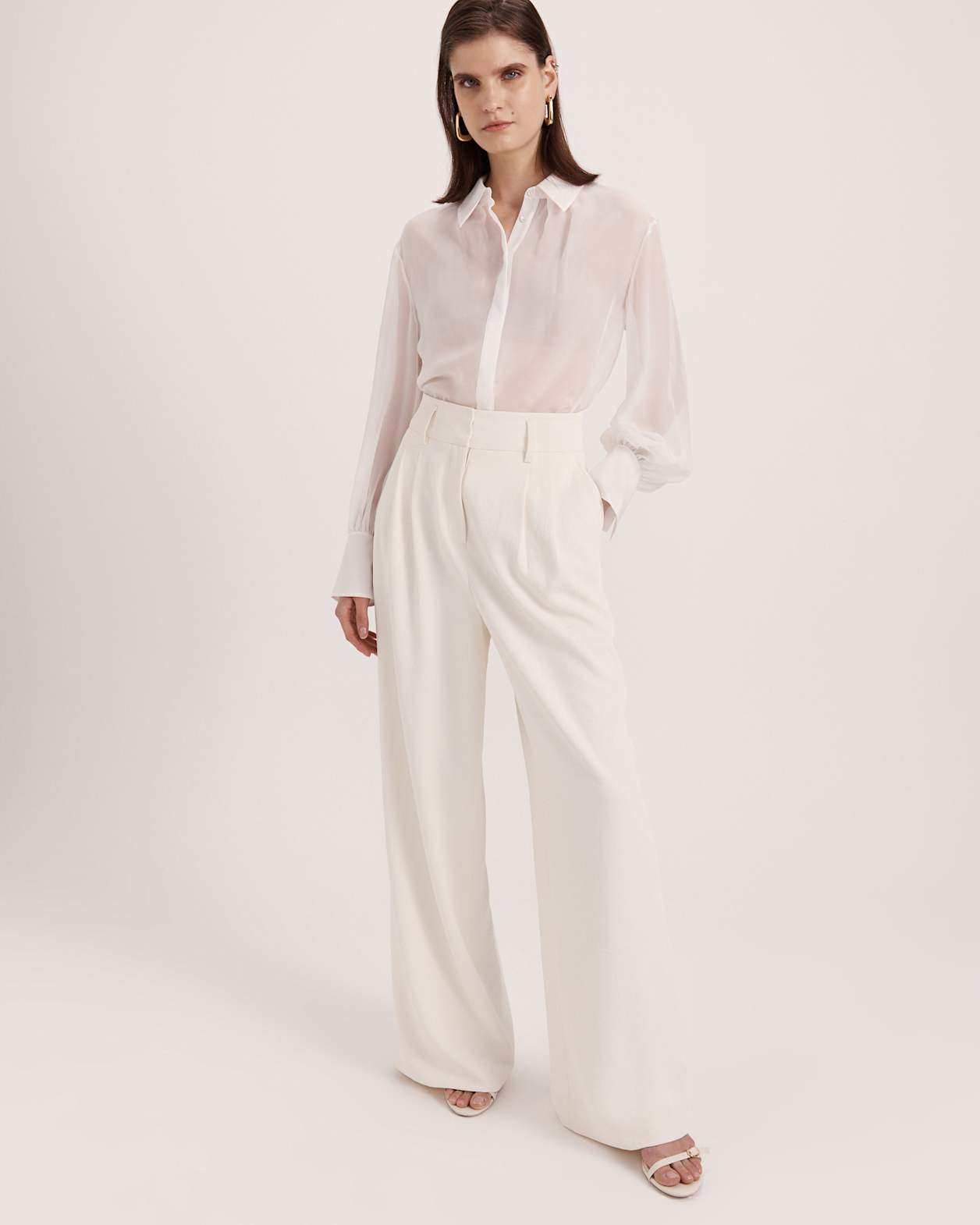 Dharma Pleat Front Pant in MILK