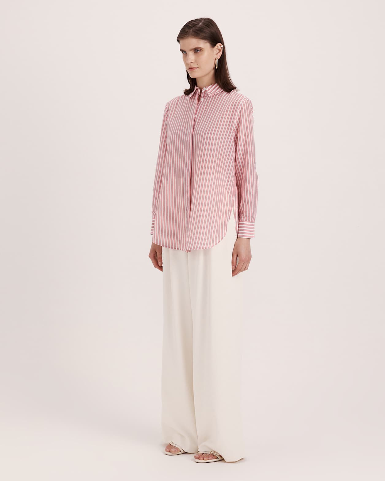 Cora Boyfriend Shirt in PINK MULTI