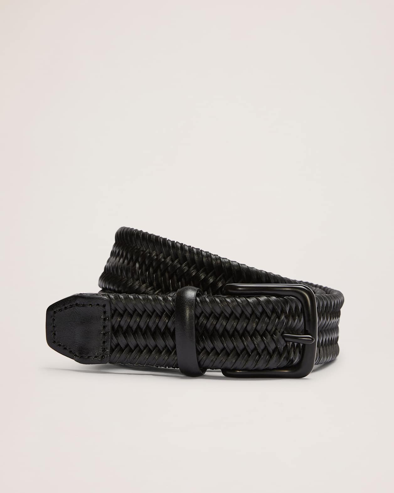 Bonded Leather Belt in BLACK
