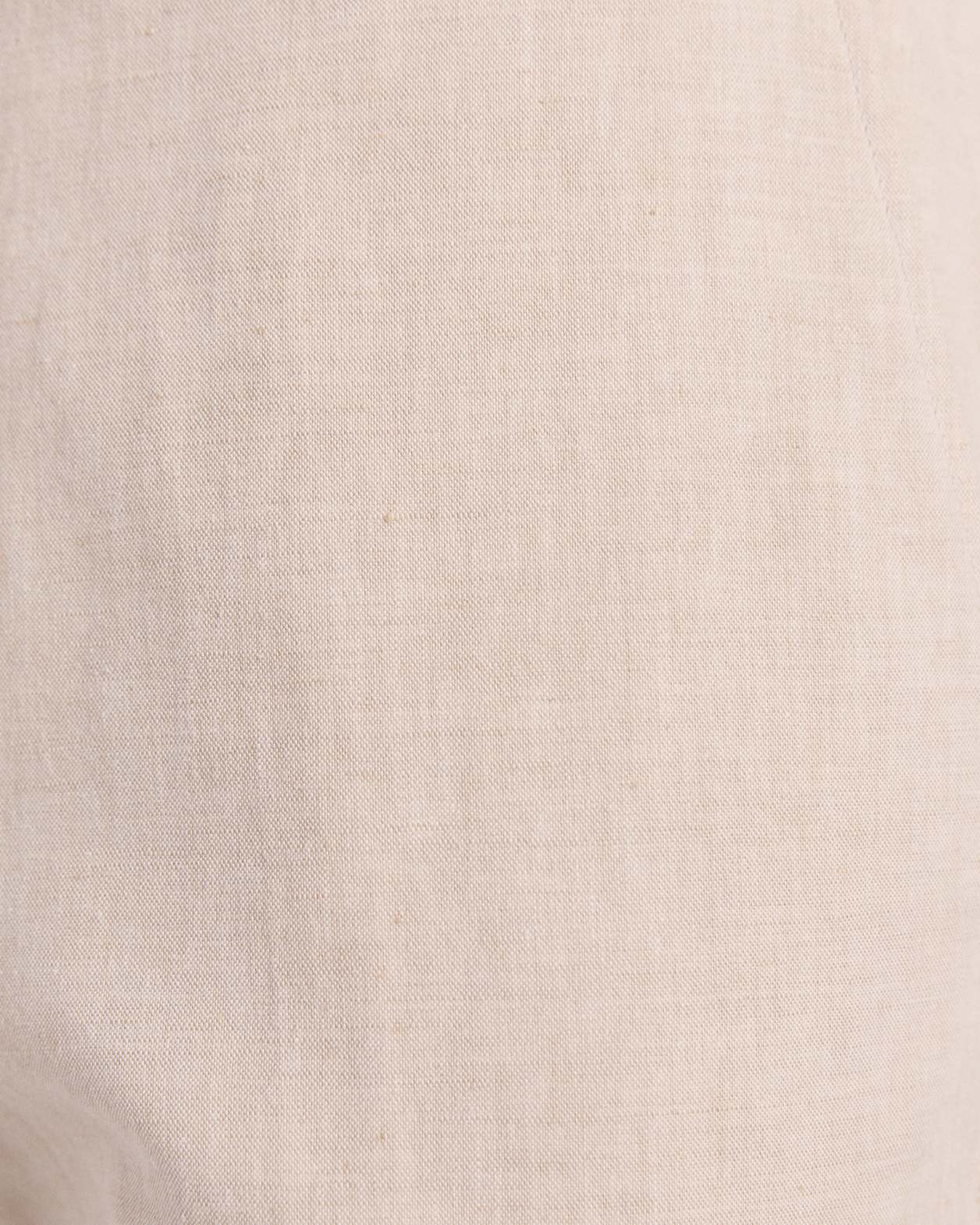 Elias Linen Cotton Regular Side Adjuster Pant in OATMEAL