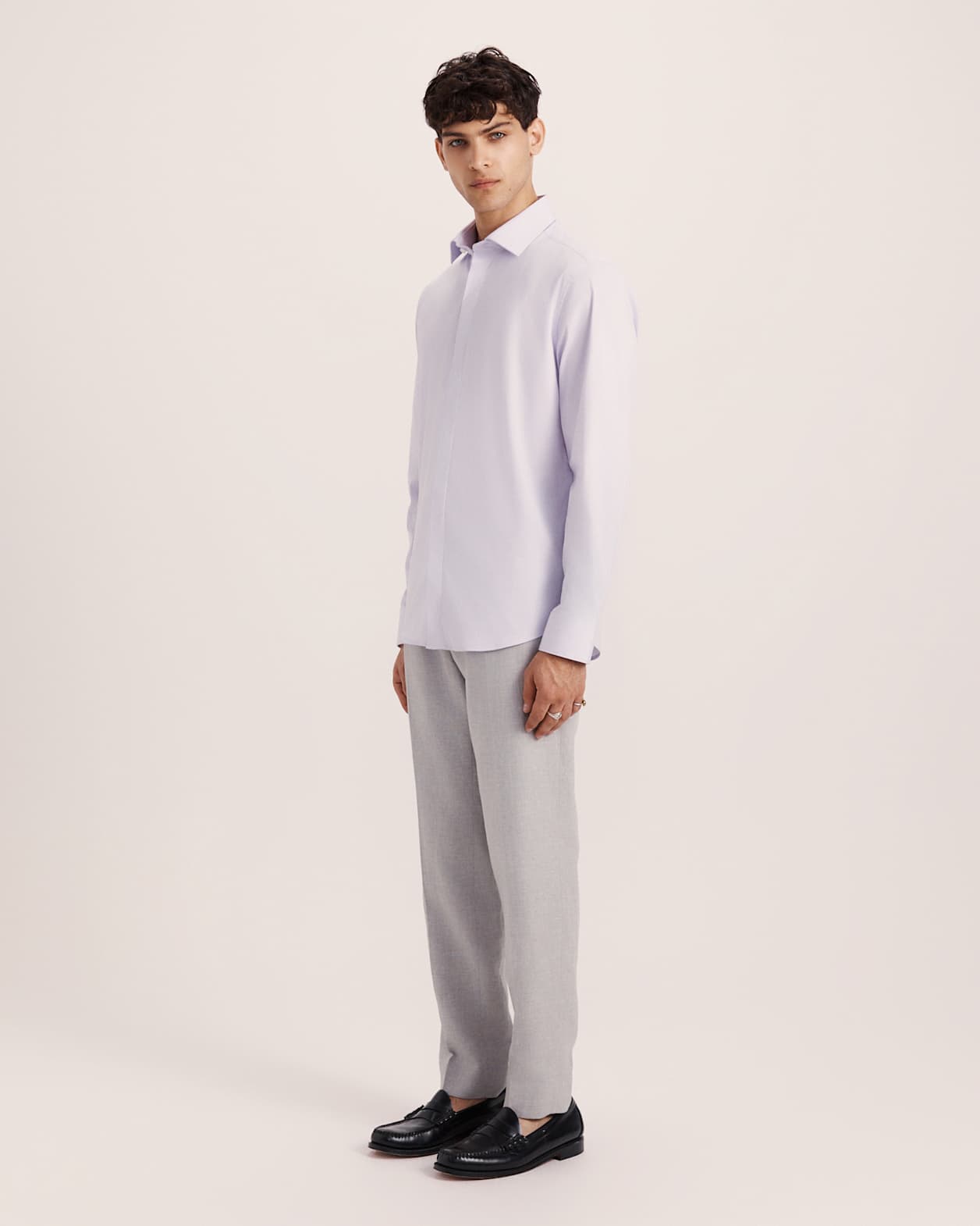Stretch Poplin Shirt in LILAC