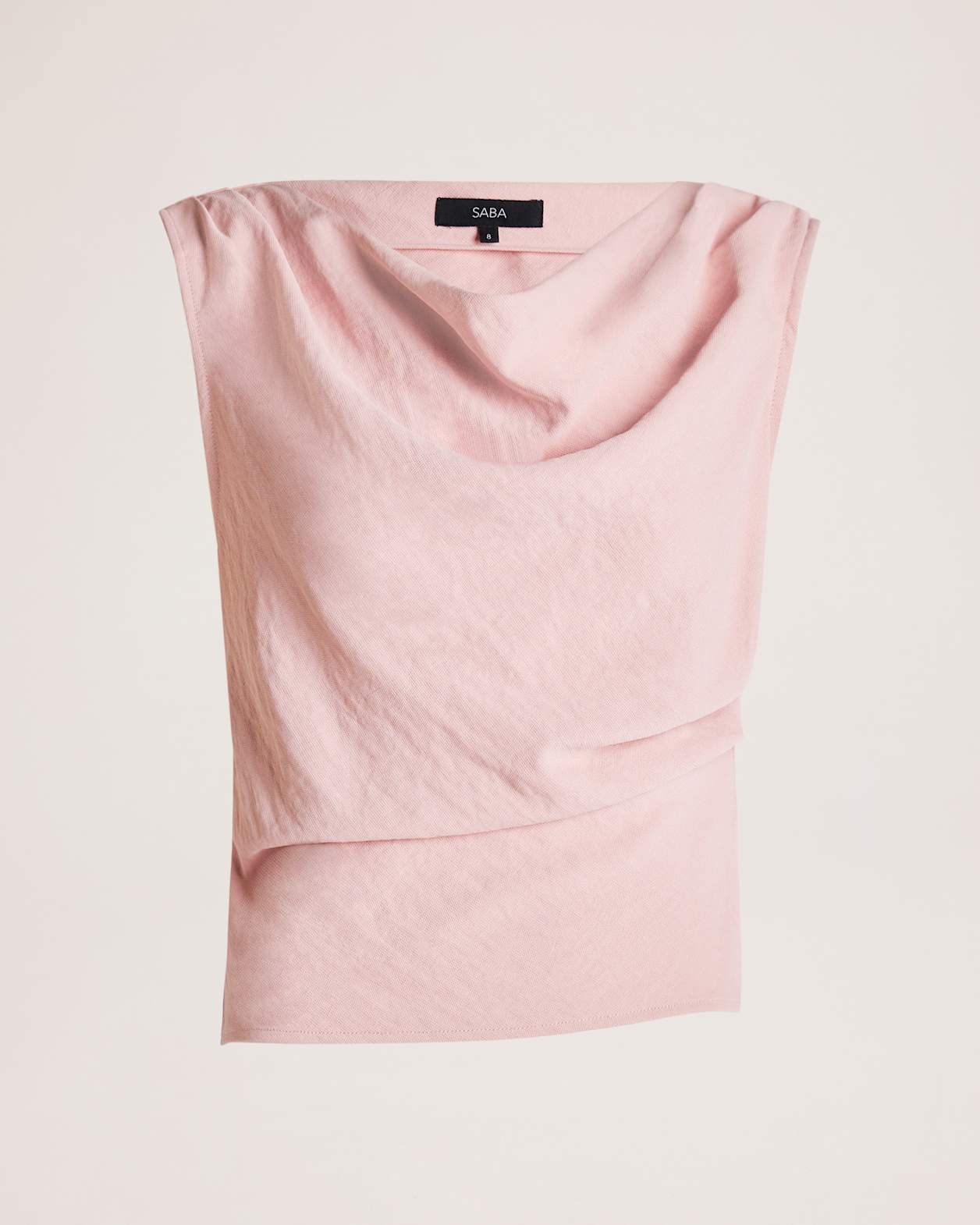Dharma Off Shoulder Drape Top in ROSE