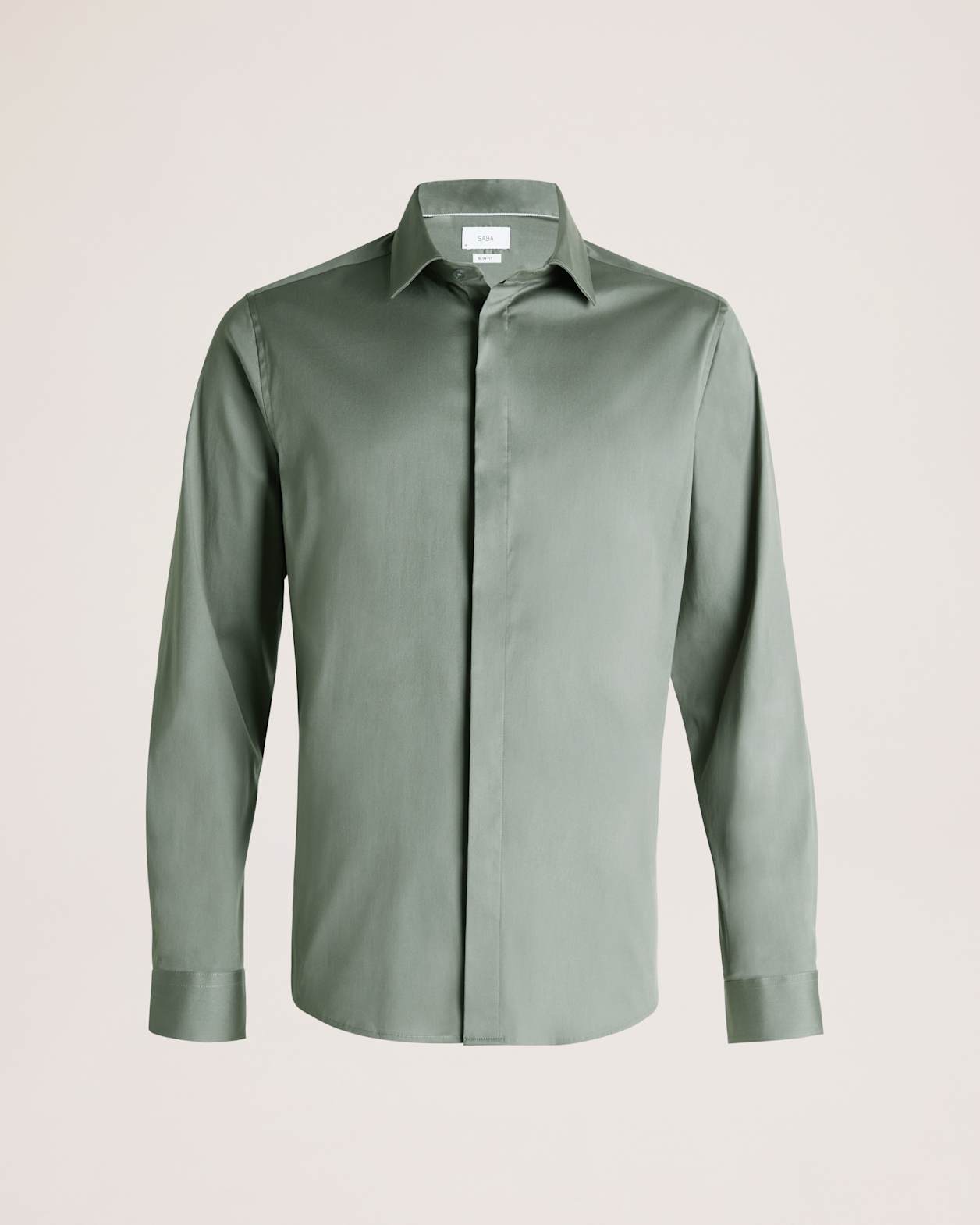 Reeves Long Sleeve Classic Linen Cotton Shirt in SLATE