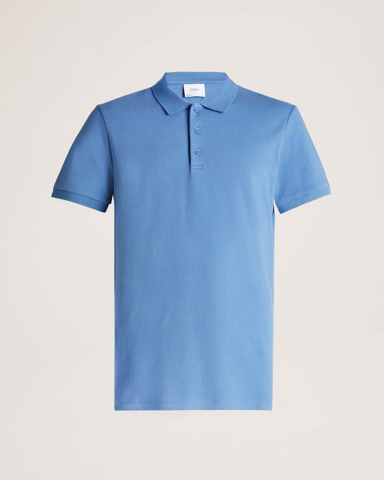 Kane Cotton Blend Waffle Polo in ROYAL BLUE